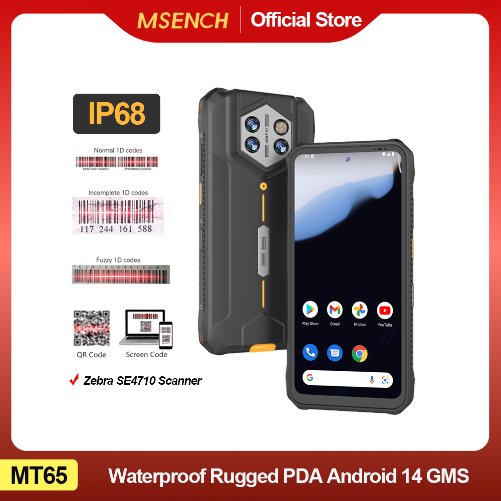 Industrial Laser Scanner - Terminal Data Seluler Industri Android 14