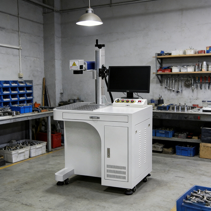 Industrial Laser Engraver For Metal - Mesin Penanda Laser Serat 50W CNC