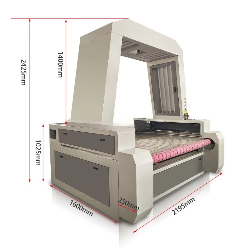 Industrial Laser Fabric Cutting Machine - Mesin Pemotong Laser Kamera CCD 1610