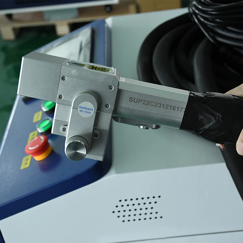 Industrial Laser Rust Removal Machine - Kepala Pembersih Laser Genggam SUP22C Baru