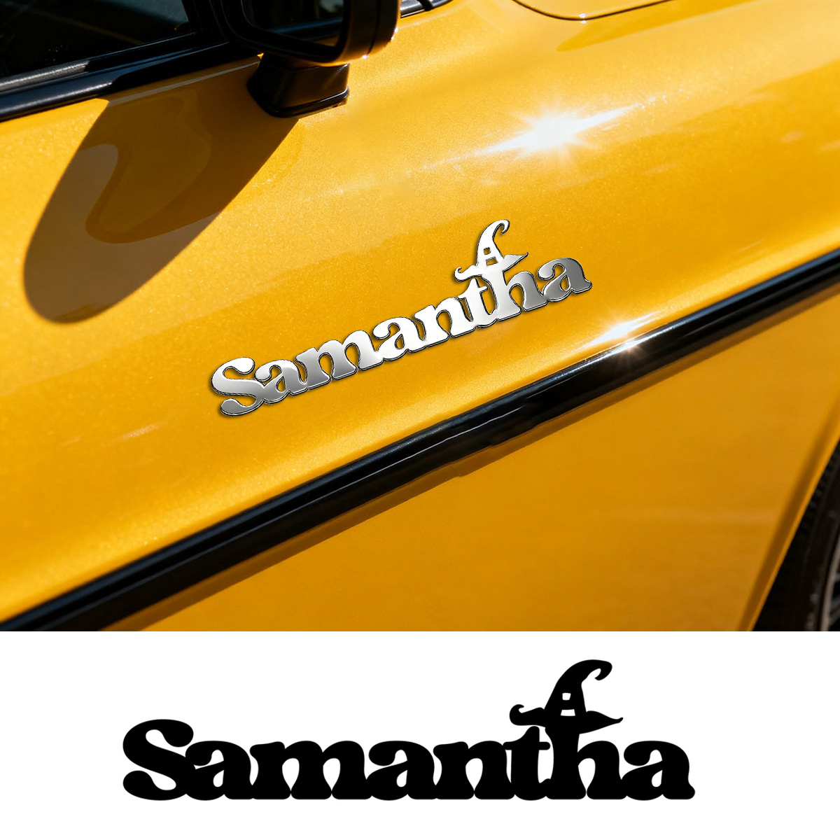 Industrial Laser Power - Stiker Emblem Balap Mobil 3D Logam