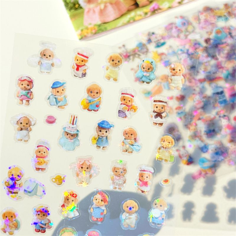 8 Lembar Stiker Mini Kartun Lu - Industrial Laser Power ulasan dan harga