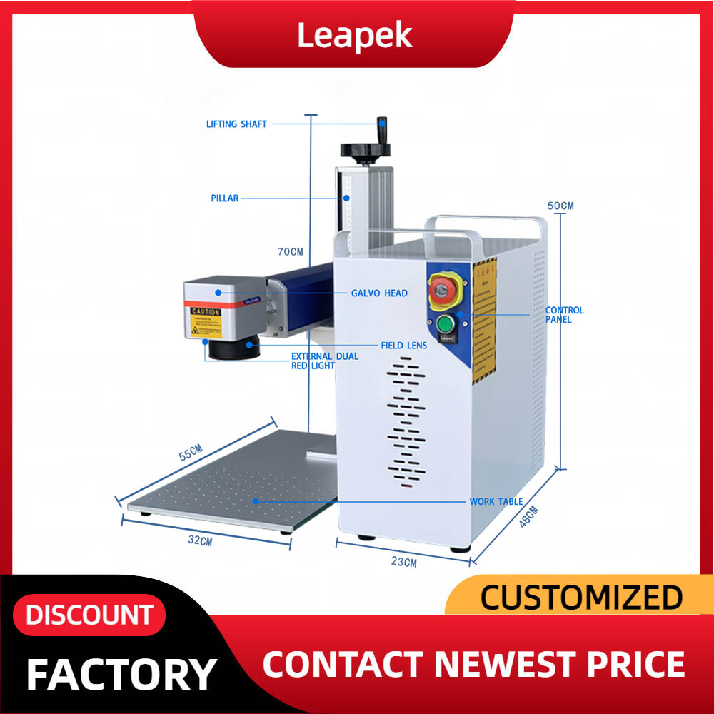 Mesin Penanda Laser Serat Indu - Industrial Laser Engraver Price ulasan dan harga