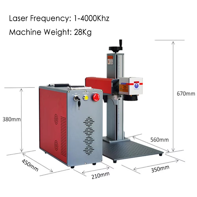 Mesin Penanda Laser Serat Port - Industrial Laser Engraver For Metal ulasan dan harga