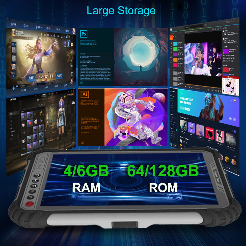 Tablet Kasar RJ45 4GB + 64GB 4 - Industrial Laser Scanner ulasan dan harga