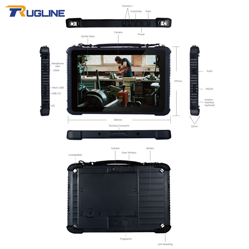 RUGLINE Tablet industri tahan  - Industrial Laser Scanner ulasan dan harga