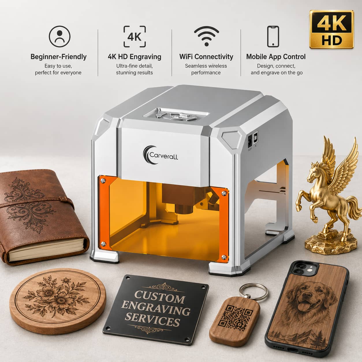 Mesin Pengukir Laser Carverall - Industrial Laser Engraver For Metal ulasan dan harga