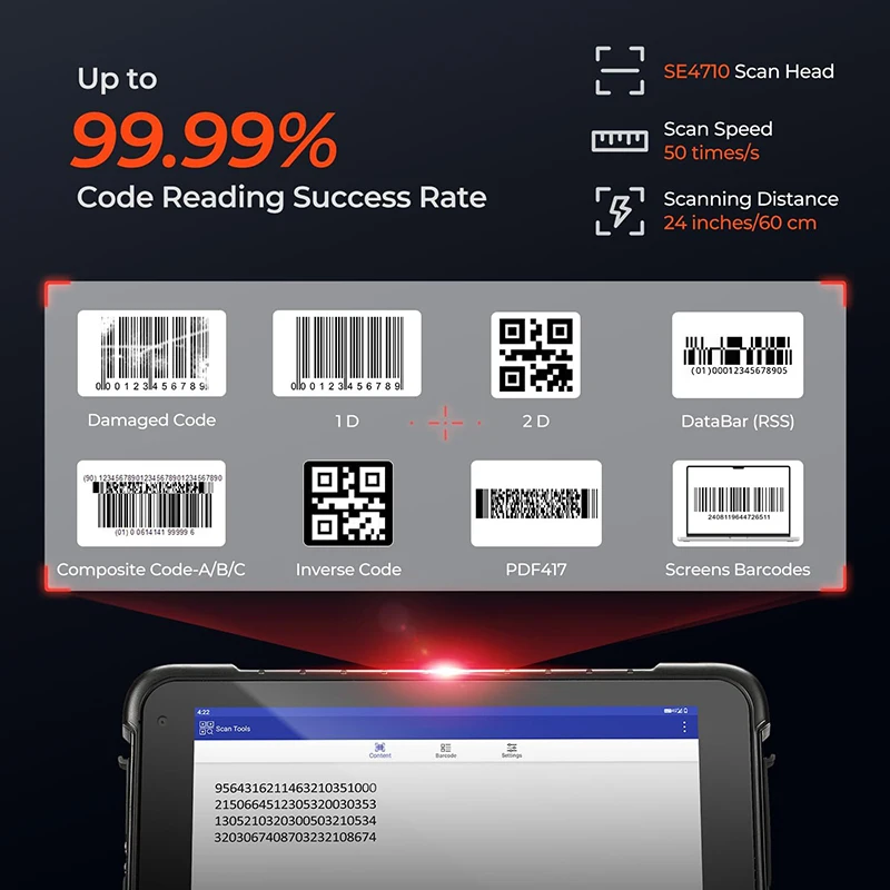Tablet PC Android Tangguh Anti - Industrial Laser Scanner ulasan dan harga
