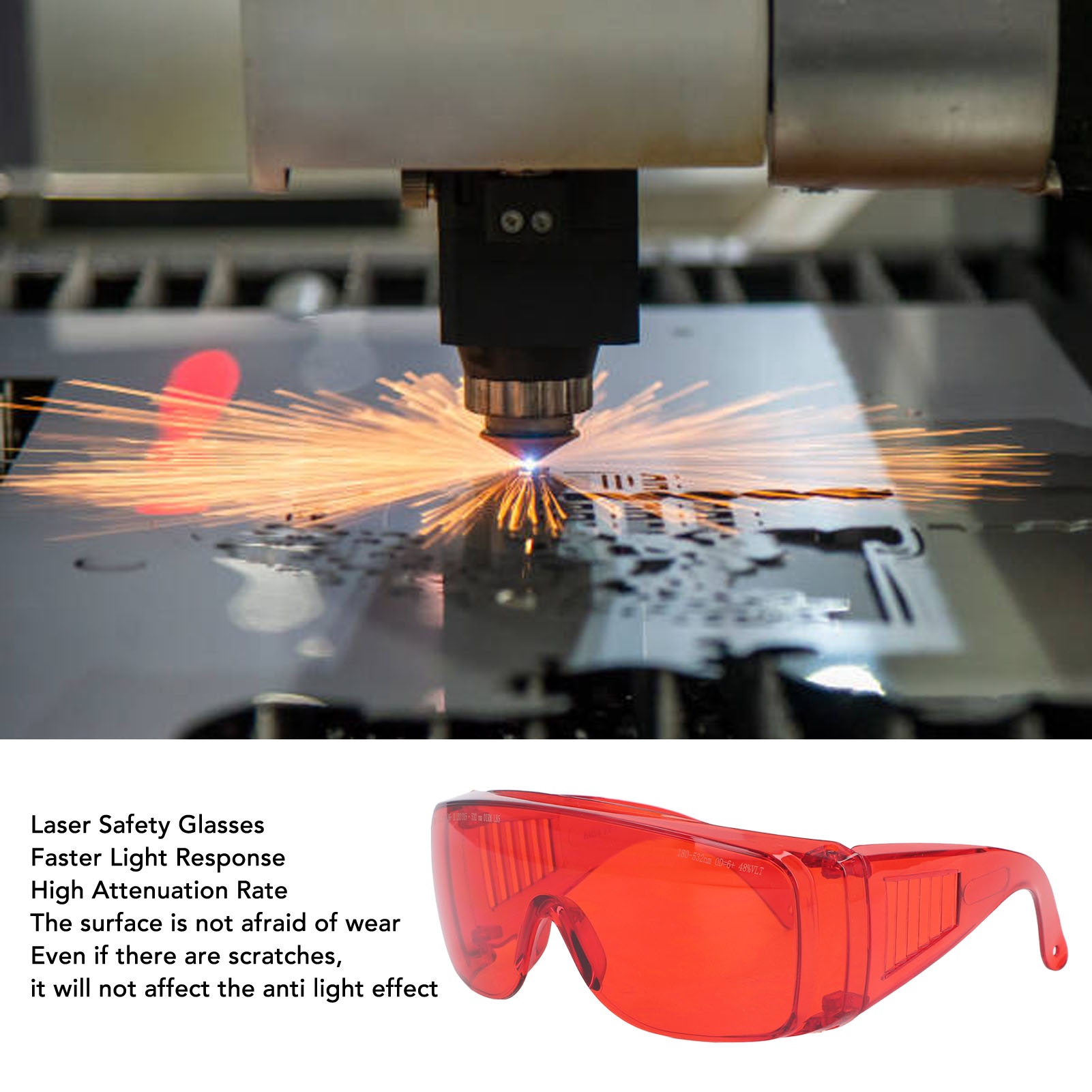 Kacamata Laser Merah 180 Hingg - Industrial Laser Glasses ulasan dan harga